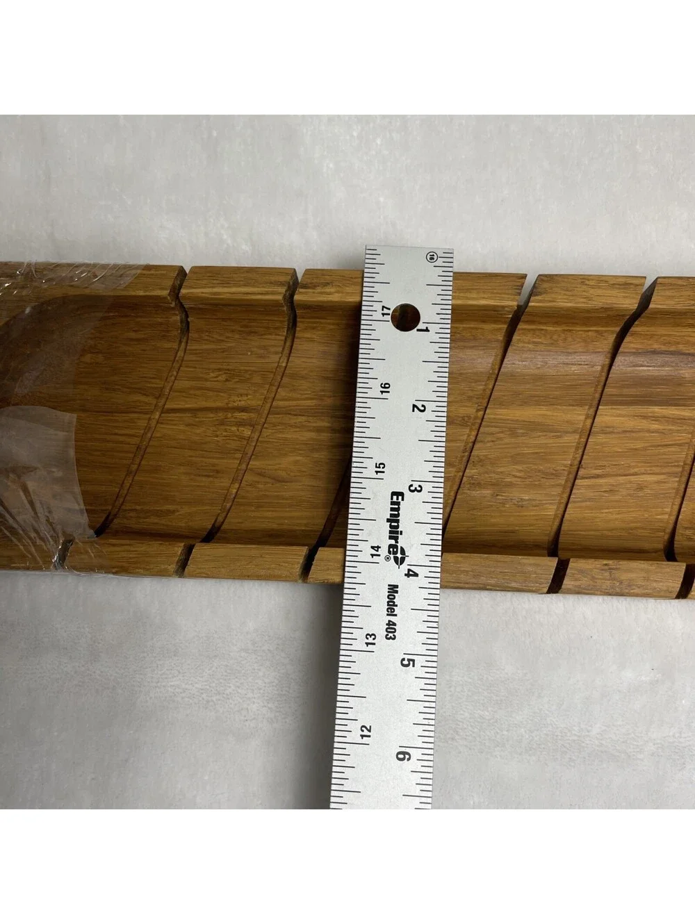 Bamboo Bread Cutting Board With Dipping Bowl 18 Inches